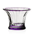 William Yeoward Siena Mini Vase / Sorbet Amethyst in Amethyst, handmade crystal, on a white background