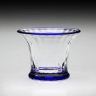 William Yeoward Siena Mini Vase / Sorbet Blue in Blue, handmade crystal, detail view