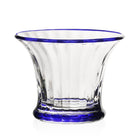 William Yeoward Siena Mini Vase / Sorbet Blue in Blue, handmade crystal, on a white background