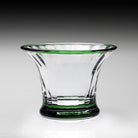 William Yeoward Siena Mini Vase / Sorbet Green in Green, handmade crystal, detail view