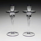 William Yeoward Siena Pair of Candlesticks Amethyst, handmade crystal, detail view