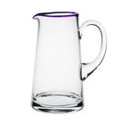 William Yeoward Siena Pitcher Amethyst in Amethyst, handmade crystal, on a white background
