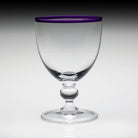 William Yeoward Siena Water Glass Amethyst in Amethyst, handmade crystal, detail view