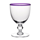 William Yeoward Siena Water Glass Amethyst in Amethyst, handmade crystal, on a white background