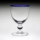 William Yeoward Siena Water Glass Blue in Blue, handmade crystal, detail view