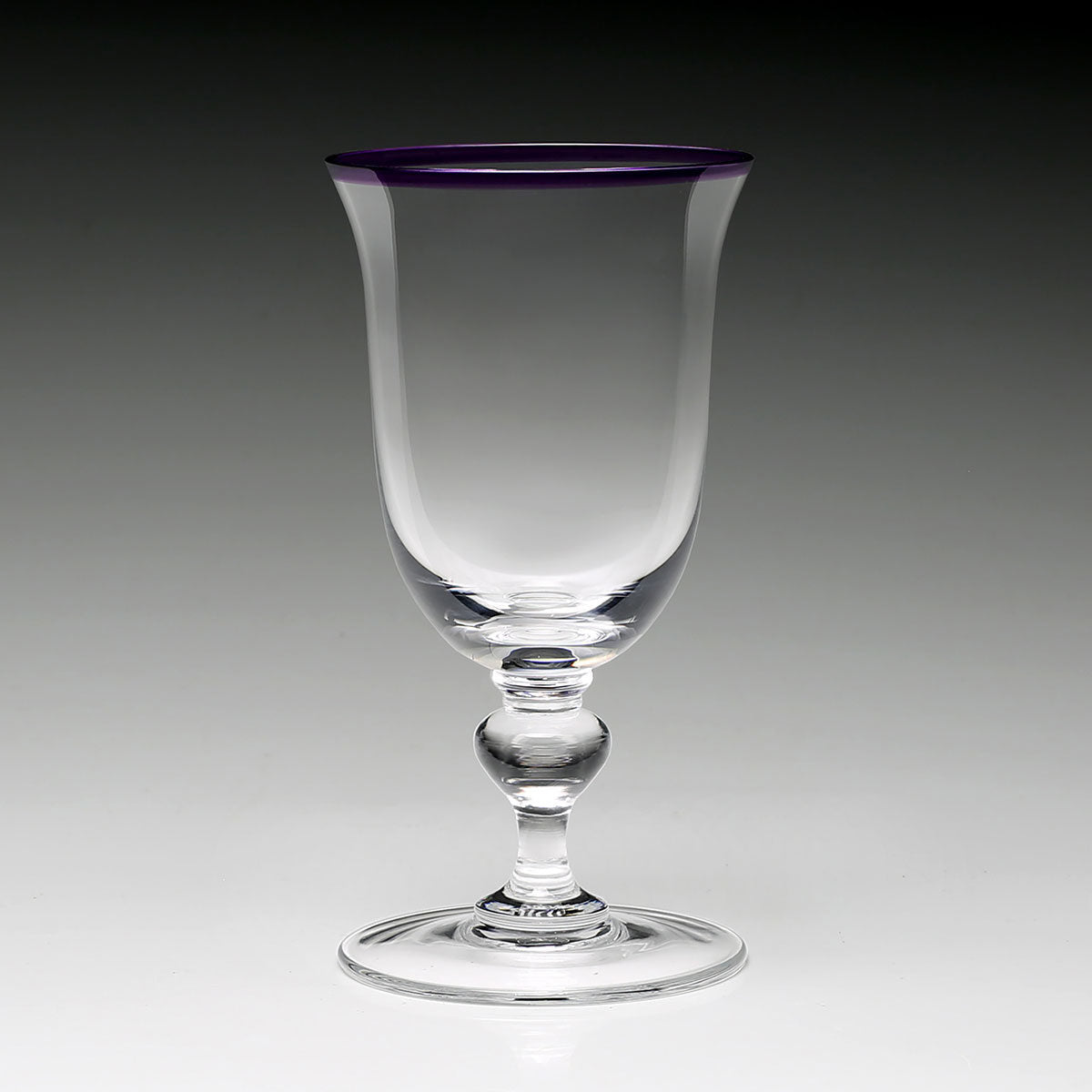 William Yeoward Siena Wine Amethyst in Amethyst, handmade crystal, detail view