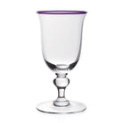 William Yeoward Siena Wine Amethyst in Amethyst, handmade crystal, on a white background