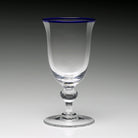 William Yeoward Siena Wine Blue in Blue, handmade crystal, detail view