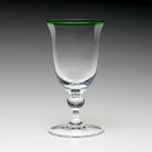 William Yeoward Siena Wine Green in Green, handmade crystal, detail view