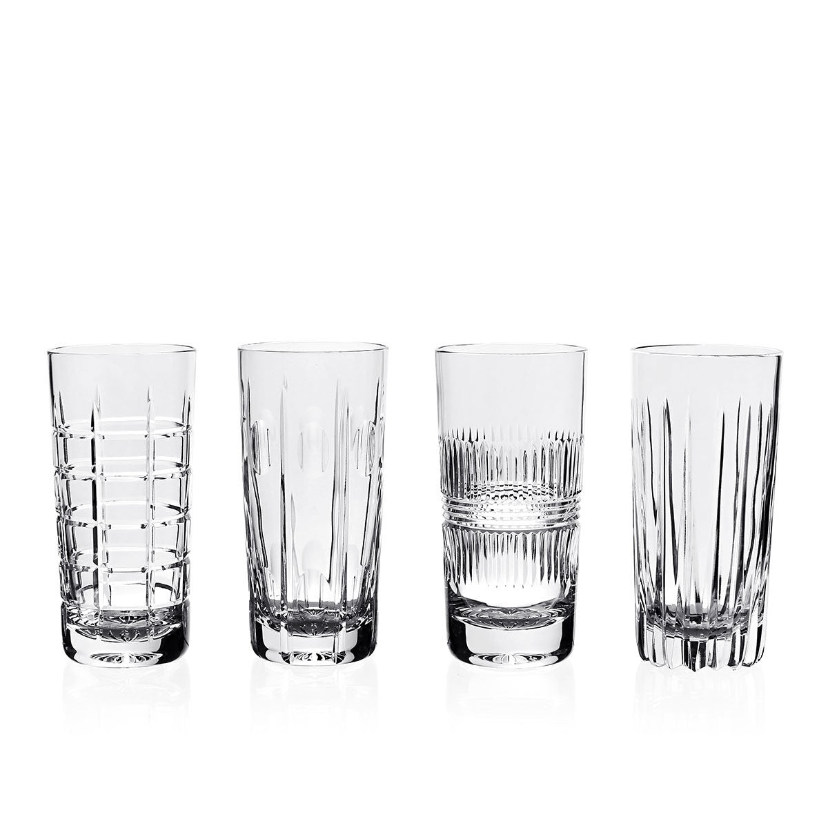 William Yeoward Skye Gift Set of 4 Highball Tumblers, handmade crystal, detail view