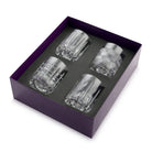 William Yeoward Skye Gift Set of 4 Whisky Tumblers, handmade crystal, on a white background