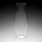 William Yeoward Spiral Hurricane, handmade crystal, detail view