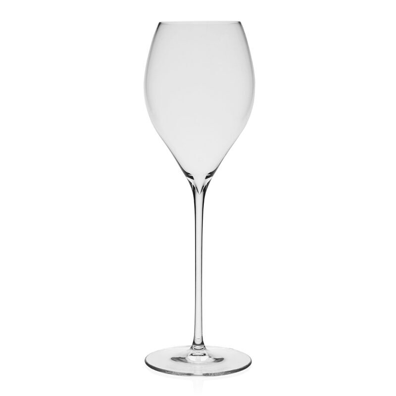 William Yeoward Starr Champagne, handmade crystal, on a white background