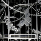 William Yeoward The Butterfly House, handmade crystal, detail view