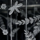 William Yeoward The Butterfly House, handmade crystal, detail view