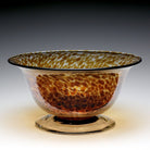 William Yeoward Vanessa Bowl Tortoise 12" / 30cm in Tortoise, handmade crystal, detail view