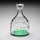 William Yeoward Vanessa Carafe Forest Green in Forest Green, handmade crystal, detail view