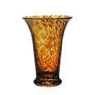 William Yeoward Vanessa Flower Vase Tortoise 7½" / 190mm, handmade crystal, on a white background
