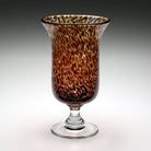 William Yeoward Vanessa Footed Flower Vase Tortoise 10" / 25.5cm, handmade crystal, detail view