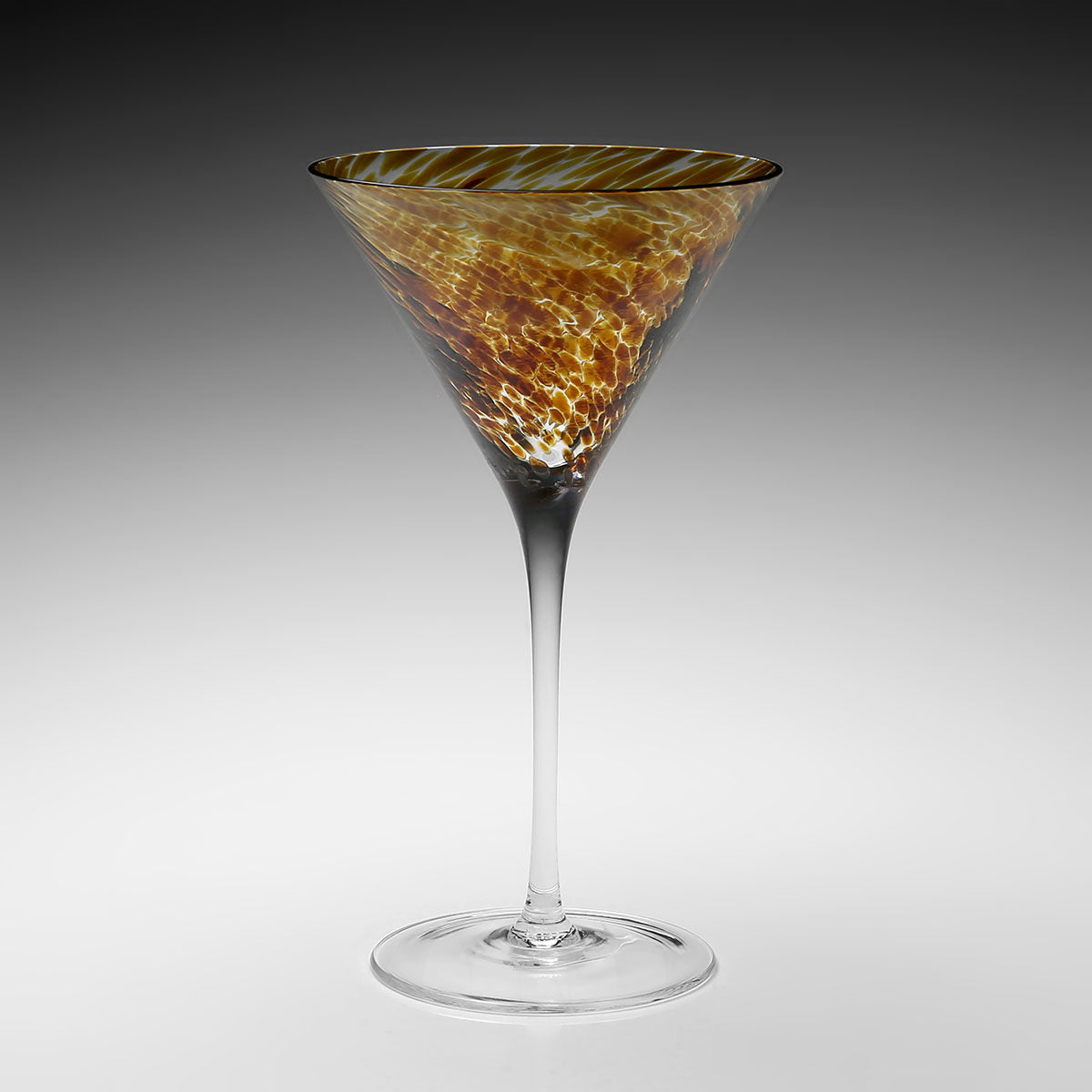 William Yeoward Vanessa Martini Tortoise in Tortoise, handmade crystal, detail view