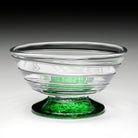 William Yeoward Vanessa Nut Bowl Forest Green in Forest Green, handmade crystal, detail view
