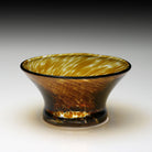 William Yeoward Vanessa Nut Bowl Tortoise in Tortoise, handmade crystal, detail view