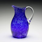 William Yeoward Vanessa Pitcher Sicilian Blue 3 pint/ 1800ml in Sicilian Blue, handmade crystal, detail view