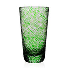 William Yeoward Vanessa Tumbler Highball Forest Green in Forest Green, handmade crystal, on a white background