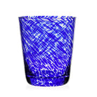 William Yeoward Vanessa Tumbler Old Fashioned Sicilian Blue in Sicilian Blue, handmade crystal, on a white background