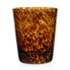 William Yeoward Vanessa Tumbler Old Fashioned Tortoise in Tortoise, handmade crystal, on a white background