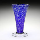 William Yeoward Vanessa Vase Sicilian Blue 11" / 28cm in Sicilian Blue, handmade crystal, detail view