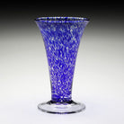 William Yeoward Vanessa Vase Sicilian Blue 9" / 23cm in Sicilian Blue, handmade crystal, detail view