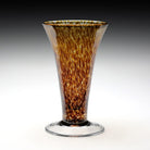 William Yeoward Vanessa Vase Tortoise 9" / 23cm in Tortoise, handmade crystal, detail view
