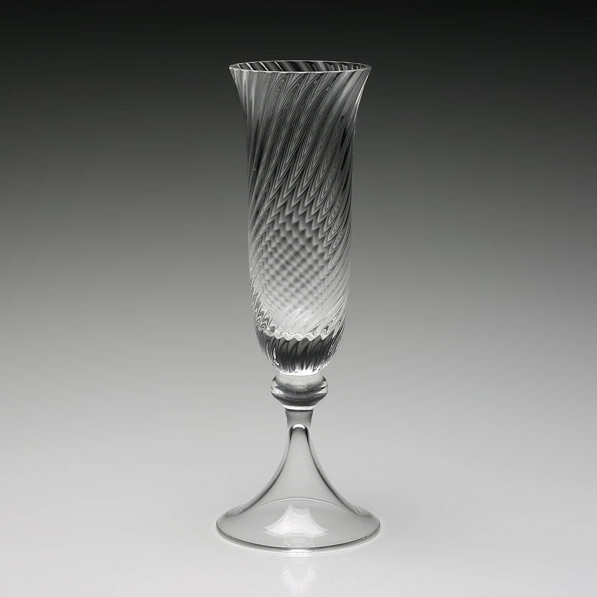 William Yeoward Venetia Champagne Flute, handmade crystal, detail view
