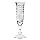 William Yeoward Venetia Champagne Flute, handmade crystal, on a white background