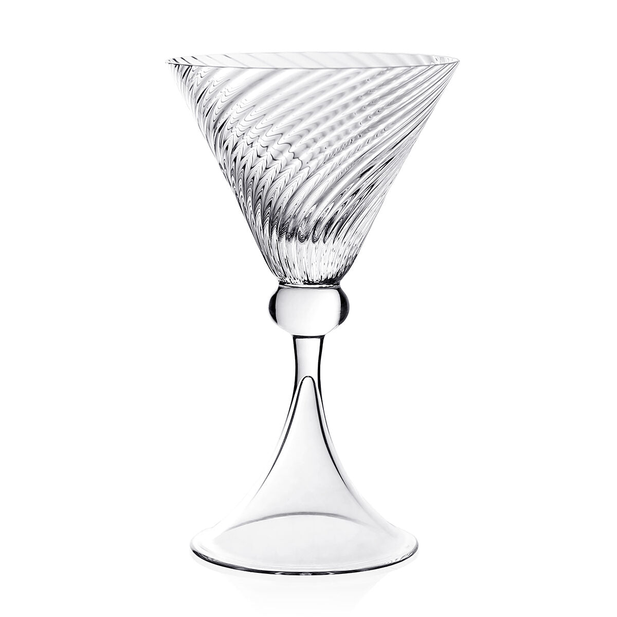 William Yeoward Venetia Martini / Cocktail, handmade crystal, on a white background