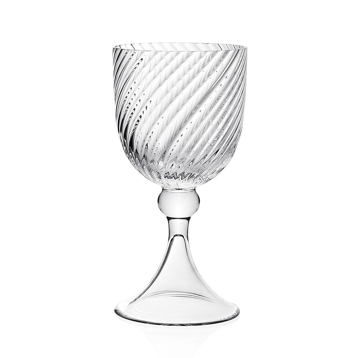 William Yeoward Venetia Small Wine, handmade crystal, on a white background