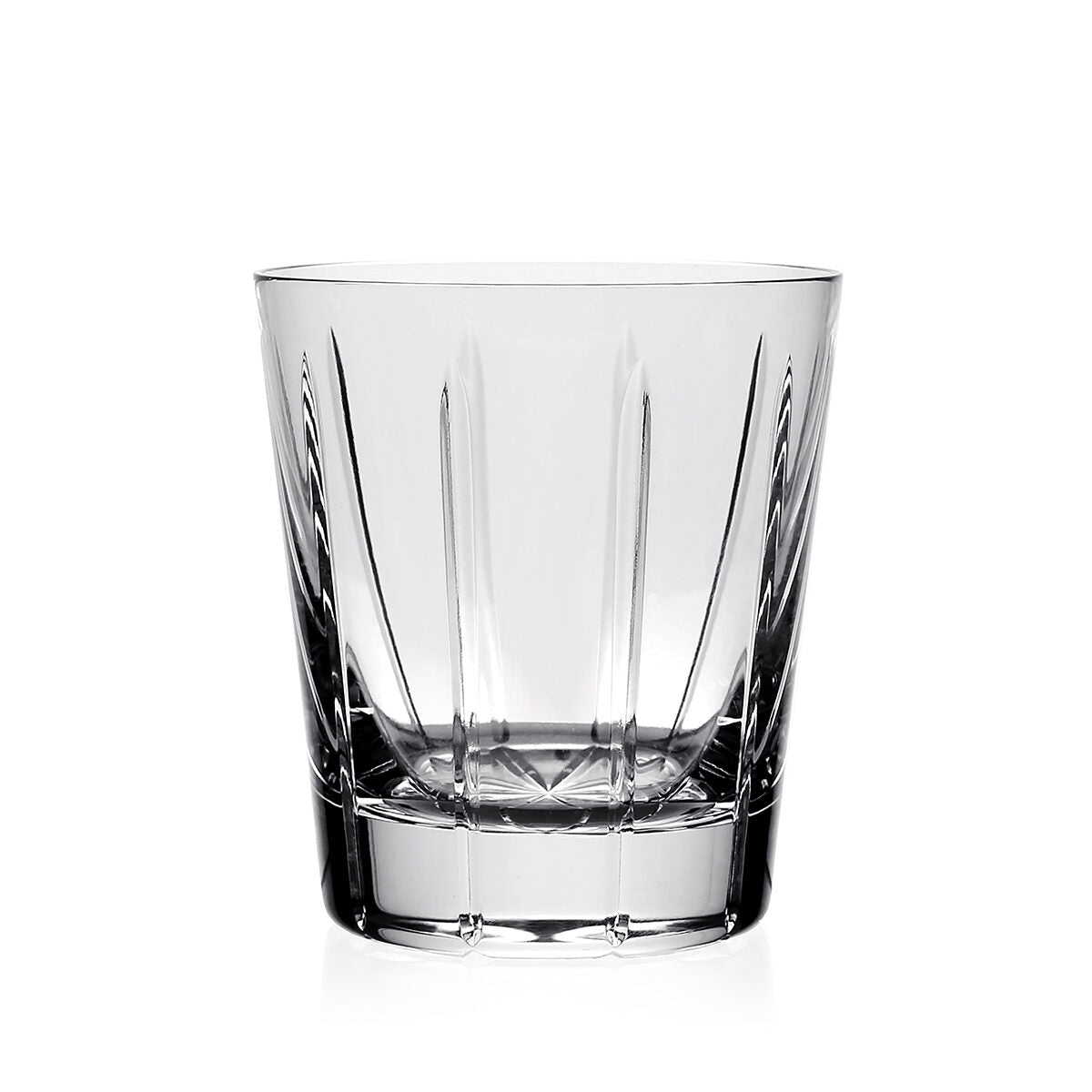 William Yeoward Vesper Conical Tumbler Old Fashioned, handmade crystal, on a white background