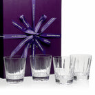 William Yeoward Vesper Gift Set of 4 Whisky Tumblers Conical, handmade crystal, detail view