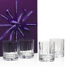 William Yeoward Vesper Gift Set of 4 Whisky Tumblers Straight, handmade crystal, detail view
