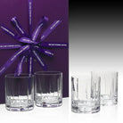 William Yeoward Vesper Gift Set of 4 Whisky Tumblers Straight, handmade crystal, detail view