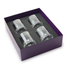 William Yeoward Vesper Gift Set of 4 Whisky Tumblers Straight, handmade crystal, on a white background