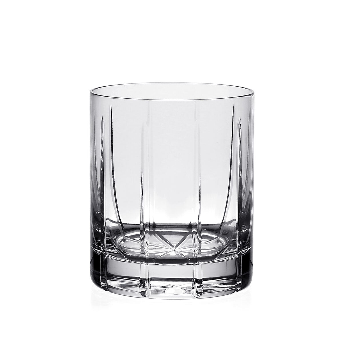William Yeoward Vesper Straight Sided Tumbler Double Old Fashioned, handmade crystal, on a white background