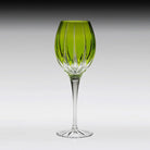 William Yeoward Vita Goblet Green in Green, handmade crystal, detail view