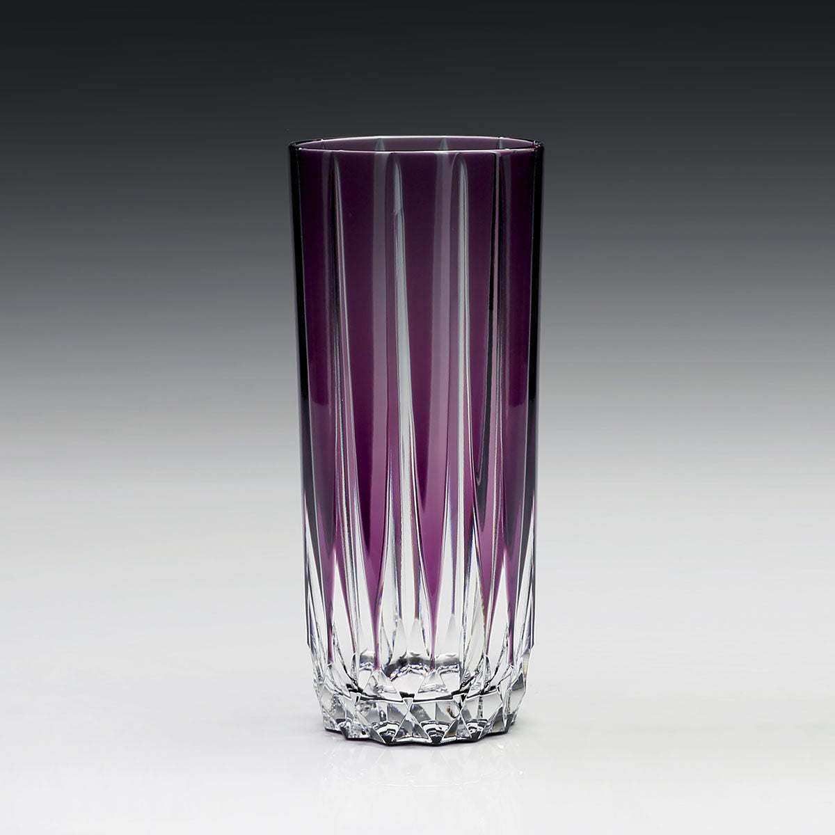 William Yeoward Vita Tumbler Highball Amethyst in Amethyst, handmade crystal, detail view
