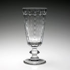 William Yeoward Vivien Footed Vase 11" / 28cm, handmade crystal, detail view