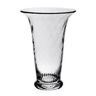 William Yeoward Waves Flower Vase 10" / 25.5cm, handmade crystal, on a white background