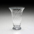 William Yeoward Waves Flower Vase 7½" / 190mm, handmade crystal, detail view