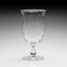 William Yeoward Waves Footed Vase 8½" / 215mm, handmade crystal, detail view