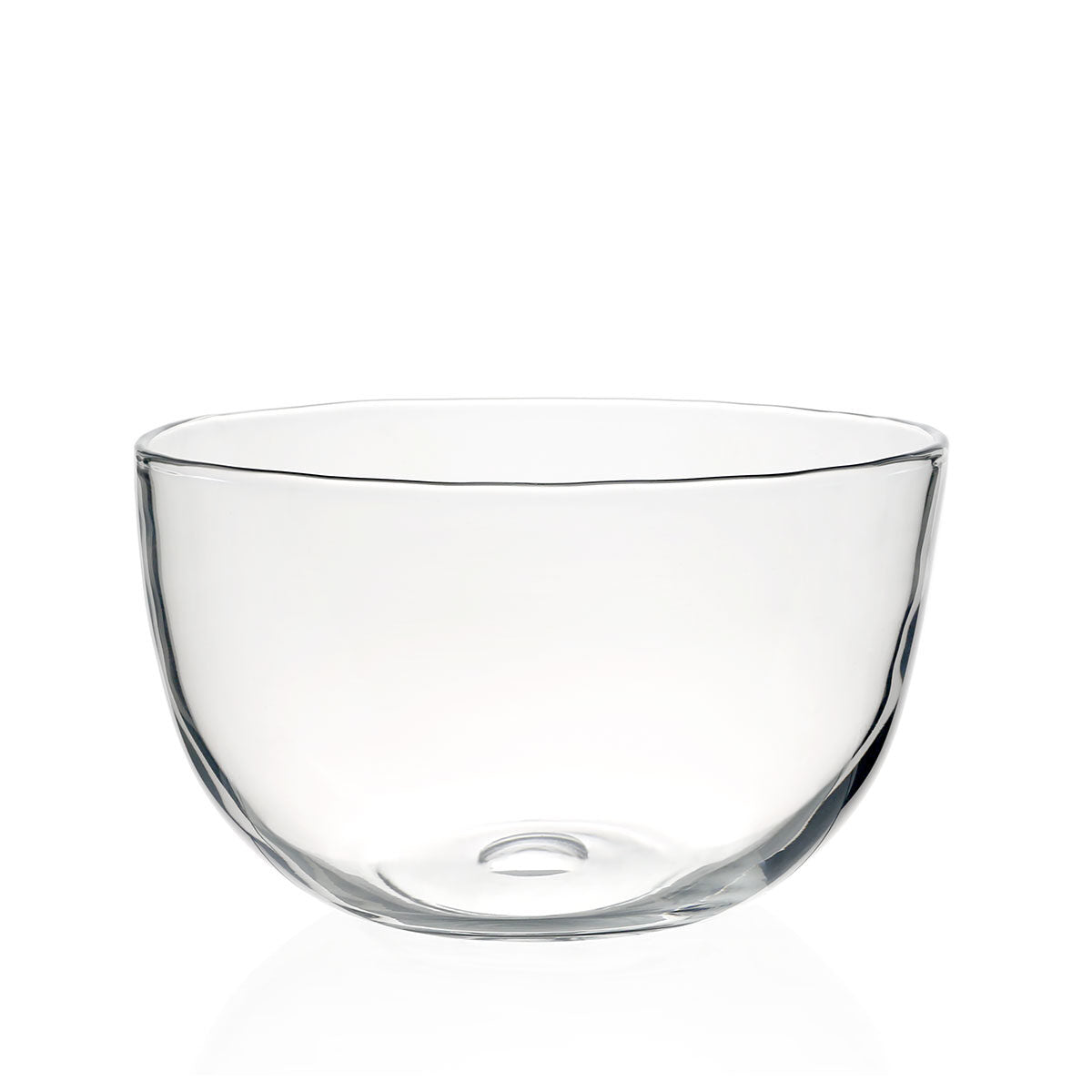 William Yeoward Whitney Deep Bowl 11" / 28cm, handmade crystal, on a white background